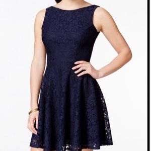 Speechless navy blue lace dress